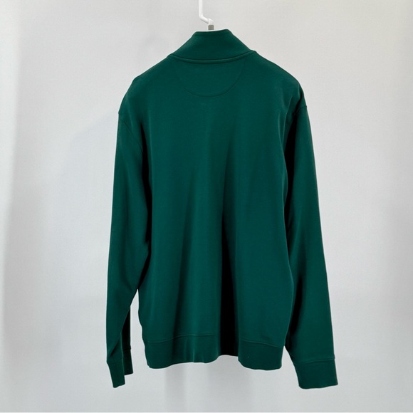 Vineyard Vines Men's Forest Green Pima Cotton Quarter Zip Sweater Size M - Picture 7 of 8